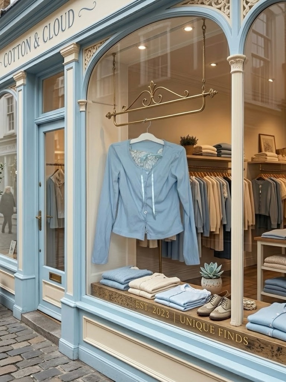 Light Blue Button-Up Cardigan Top Small